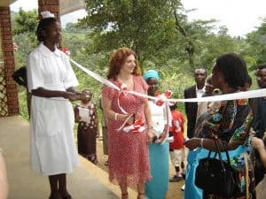 ribbon cutting for beatrice tierney health clinic