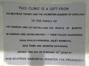 plaque at clinic