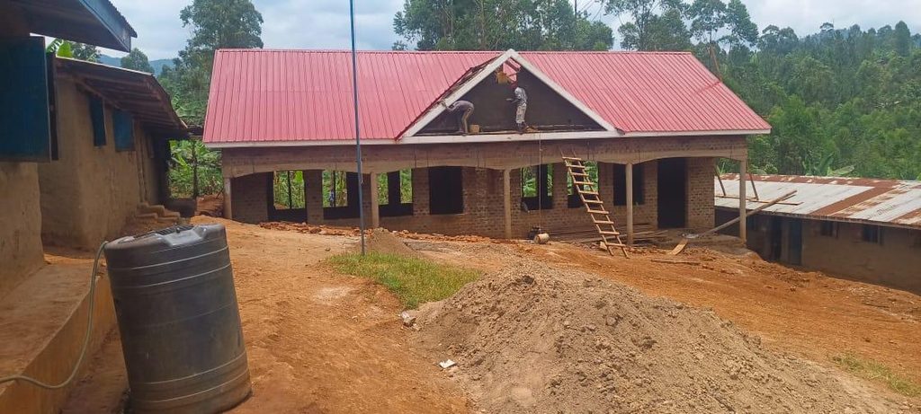 New roof at Bududa Junior School P7 Classroom